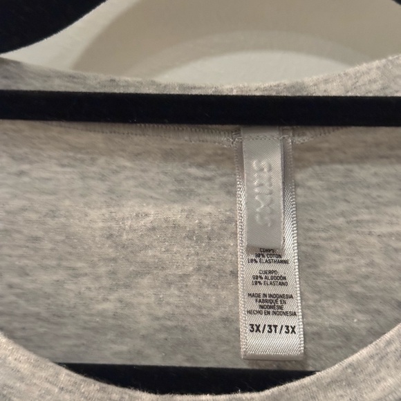 SKIMS Heather Gray Long Sleeve Women's Tee - Picture 2 of 5